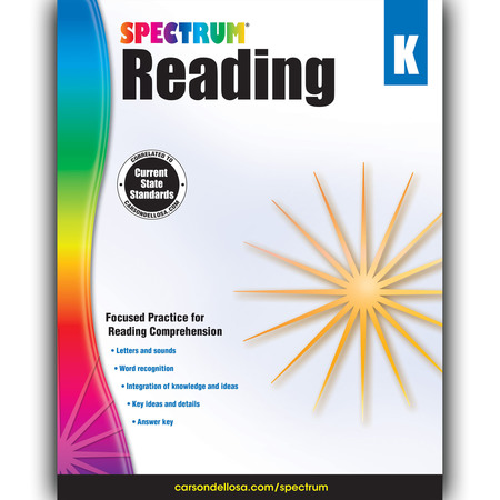 SPECTRUM Reading Workbook, Grade K, Paperback 704578